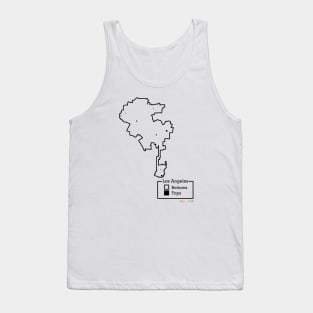 Los Angeles Bottoms / Tops Map Tank Top